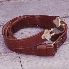 Brown Leather Military Rifle Sling