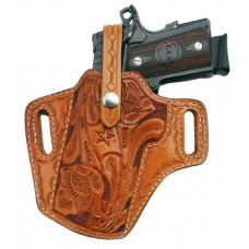 Hand Carved Belt Slide Cross Draw Holster