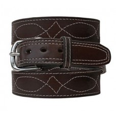 Fancy Stitch Leather Belt