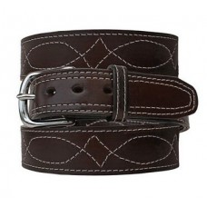 Fancy Stitch Leather Belt