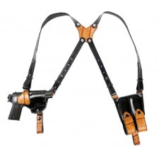 Double Shoulder Holster with Alligator Trim