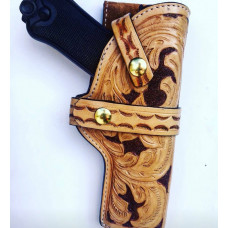 Hand Carved Luger Holster