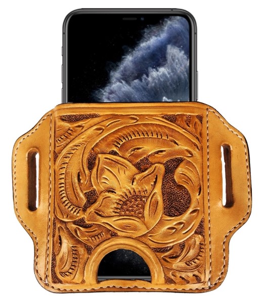 #9 Hand Carved Smartphone Holster